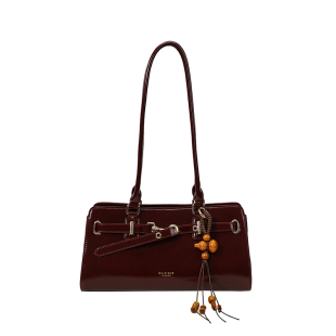 南风Chio2nd 波尔多秋腋下包包女2026新款复古油蜡皮凯莉风单肩包