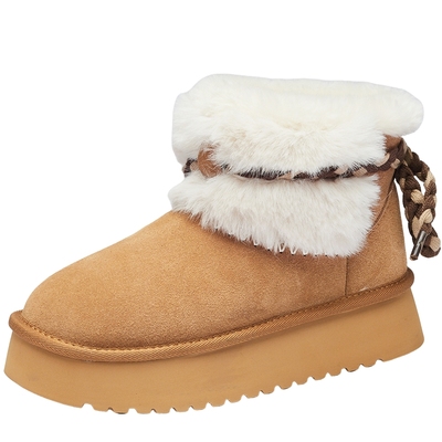 达芙妮雪地靴女士保暖哈尔滨鞋子