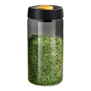 密封罐食品级咖啡豆保存罐真空玻璃储存罐咖啡粉茶叶收纳储物罐瓶