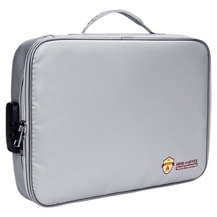 证件收纳包防火防水防潮密码锁家用房产证证书现金资料安全文件袋