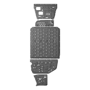 适用25款极氪9X底盘护板原厂改装电池下护板电机专用护板油箱档板