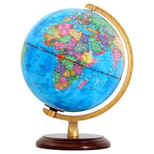 【天屿】地球仪正版学生用初中生专用高清教学版世界地图3d立体摆件儿童启蒙小型地球仪小号发光台灯生日礼物