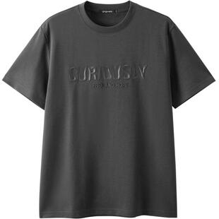 gxg.jeans男装 多色立体字母印花宽松休闲圆领短袖T恤 25年夏新品