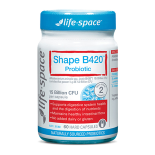 澳洲LIFE SPACE益生菌胶囊B420易瘦菌益倍适瘦子菌身材管理60粒