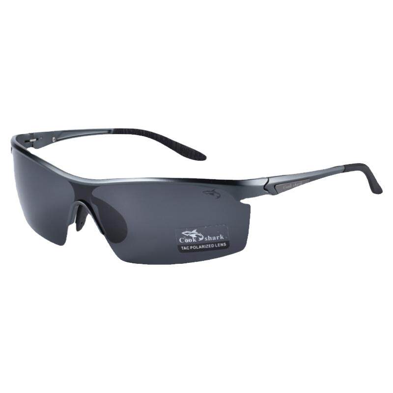 库克鲨鱼个性新款太阳眼镜男开车驾驶变色偏光墨镜男士潮钓鱼时尚