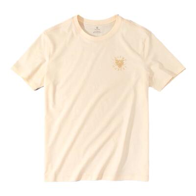 布先生图案印花休闲短袖T恤