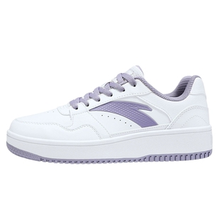 安踏元年板鞋女款厚底增高休闲鞋耐磨运动鞋跑步鞋小白鞋女鞋正品