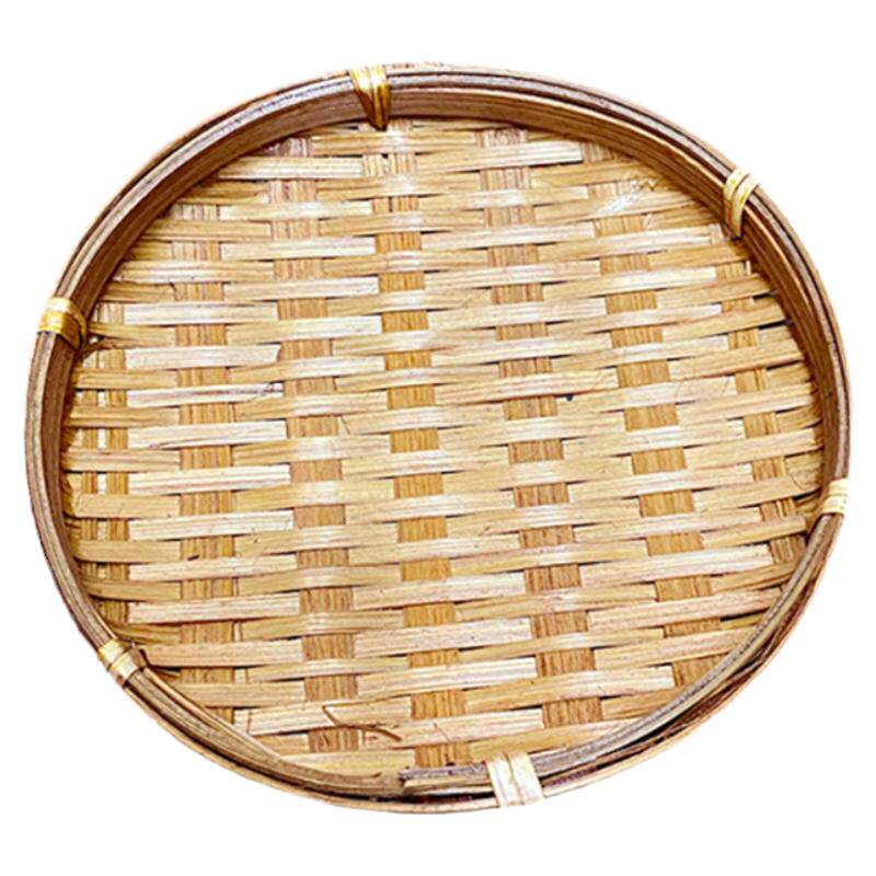 竹编托盘点心茶点水果盘蛋糕零食摆放盘家用客厅面包水果篮干果