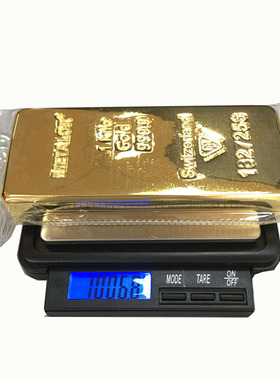仿真金条瑞士实心银行桌面摆饰