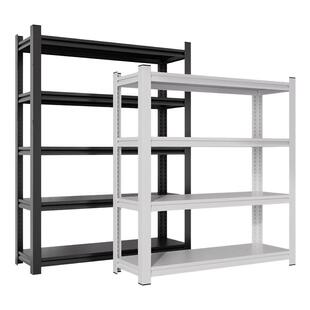 家用货架置物架多层落地角钢展示阳台地下储物藏室简易铁架子书架