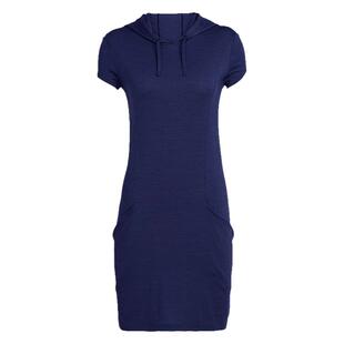 icebreaker女士春秋户外连衣裙子显瘦美丽诺羊毛休闲长裙排汗速干