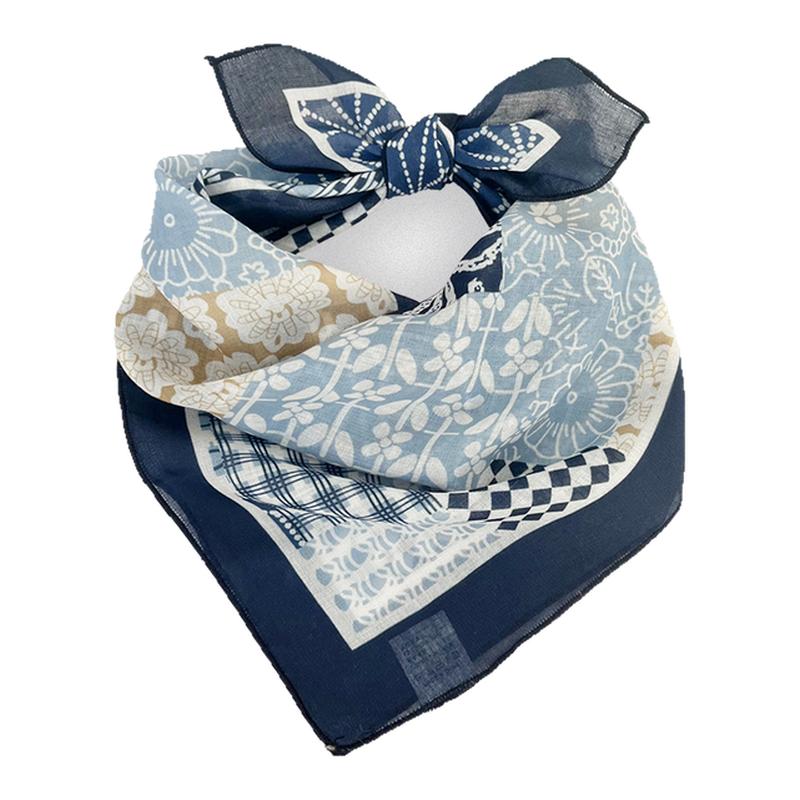 CKDH日系棉小方巾男女春夏秋款领巾防晒机车面巾嘻哈街舞包头巾潮