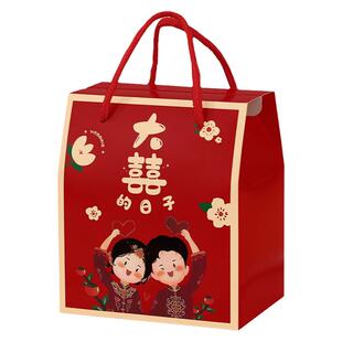 喜糖盒子2026新款结婚伴手礼小礼盒婚礼手提糖果包装盒空盒喜糖盒