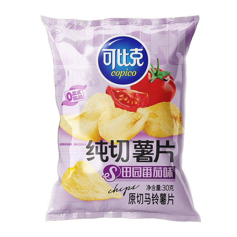 可比克原切薯片独立小包装芥末味