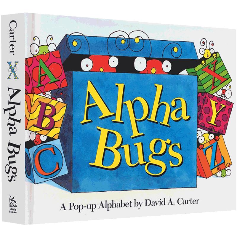送音频 英文原版 ABC26个字母ztoz3d立体书Alpha Bugs: A Pop-Up Awesome Alphabet  David Carter's Bugs神奇动态小虫虫