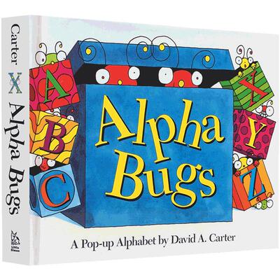 送音频 英文原版 ABC26个字母ztoz3d立体书Alpha Bugs: A Pop-Up Awesome Alphabet  David Carter's Bugs神奇动态小虫虫