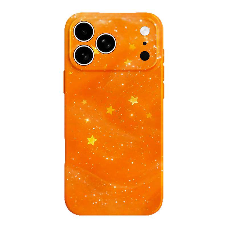 【无尽星海】橘色浪漫星星适用iPhone17/16promax手机壳华为Pura80小米14畅享70vivoS20软iqoo10苹果15荣耀90