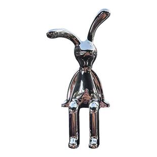 汽车摆件可爱兔子车内中控台仪表台屏幕装饰摆件贴高级高端车载女