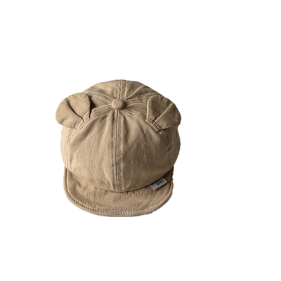 宝宝鸭舌帽男童春秋季洋气小熊