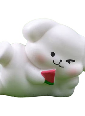 微景观创意夏日休闲小狗公仔摆件