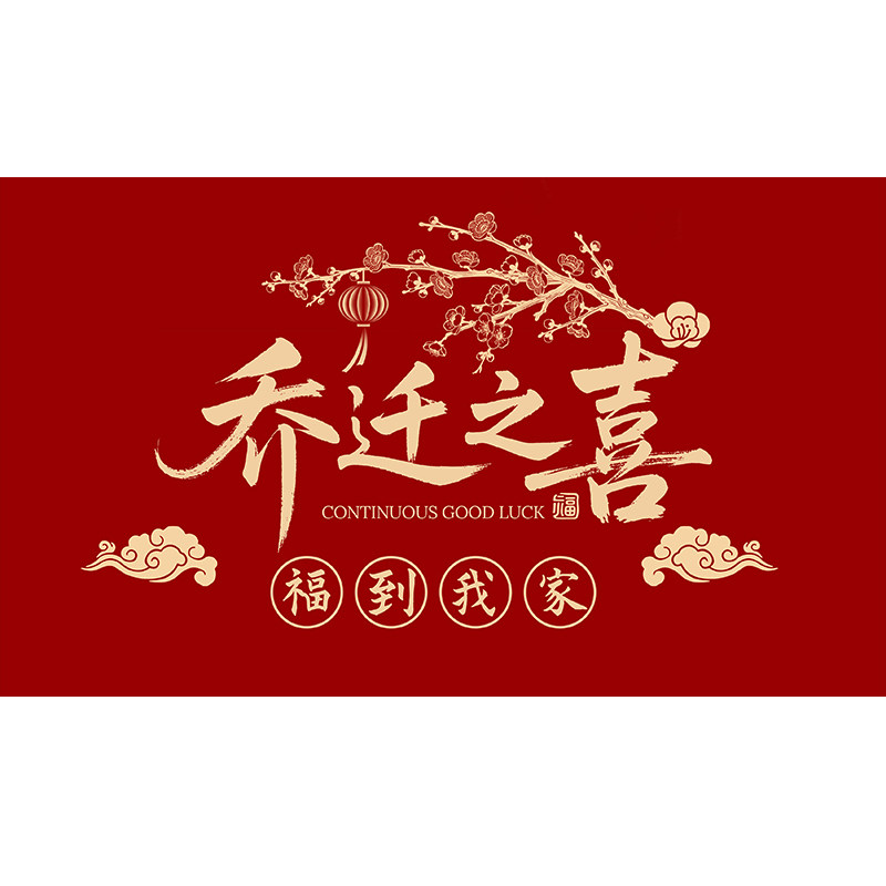 乔迁入户门地垫新款红色进门地毯入户门口高级门垫门外脚垫门地垫