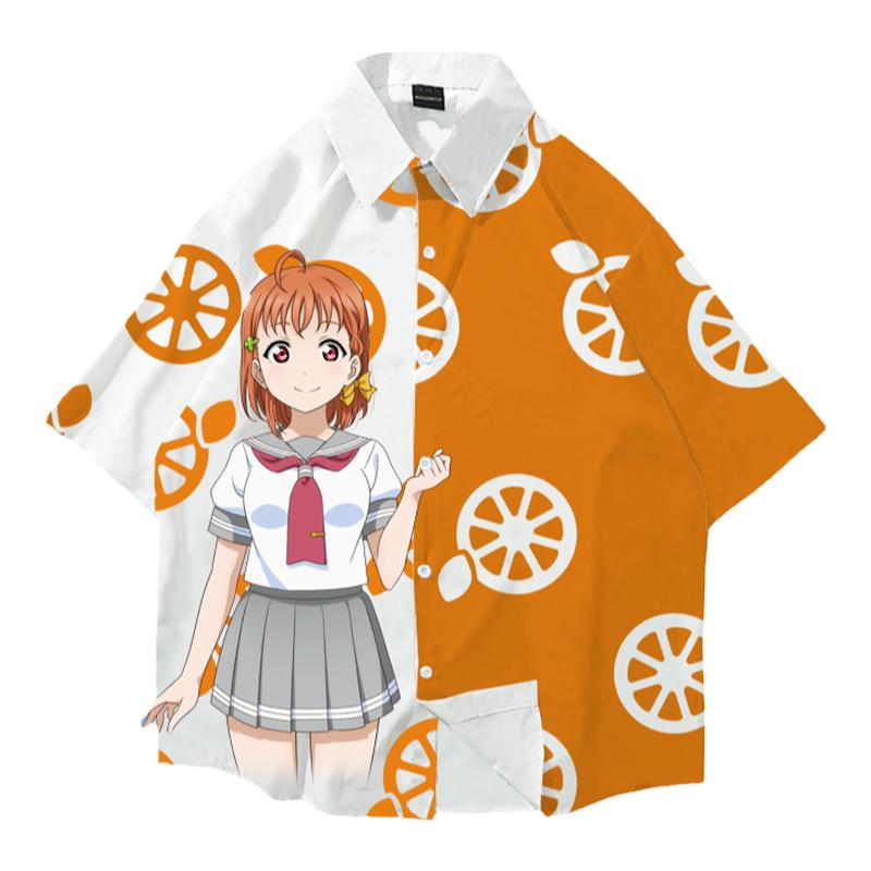 LoveLiveAqours水团动漫痛衫短袖