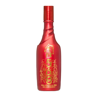 金雁568浓香型45度568ml瓶装纯粮食白酒四川小金花