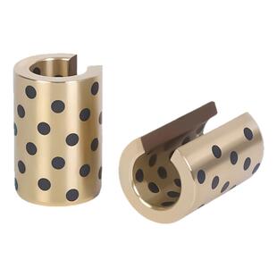 LM/LM-OP开口型石墨铜套替代直线轴承自润滑无油衬套标准加长定制