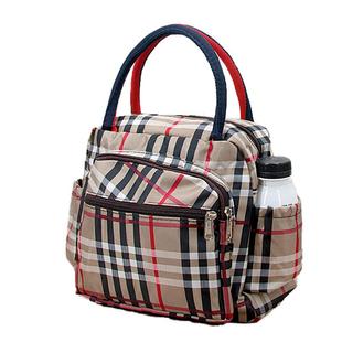 防水大容量多隔层妈妈上班帆布拎包2024新款女士牛津布手提袋中年