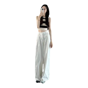 酷搭配一整套夏装女夏季新款高级感短款背心阔腿裤小众不撞款套装