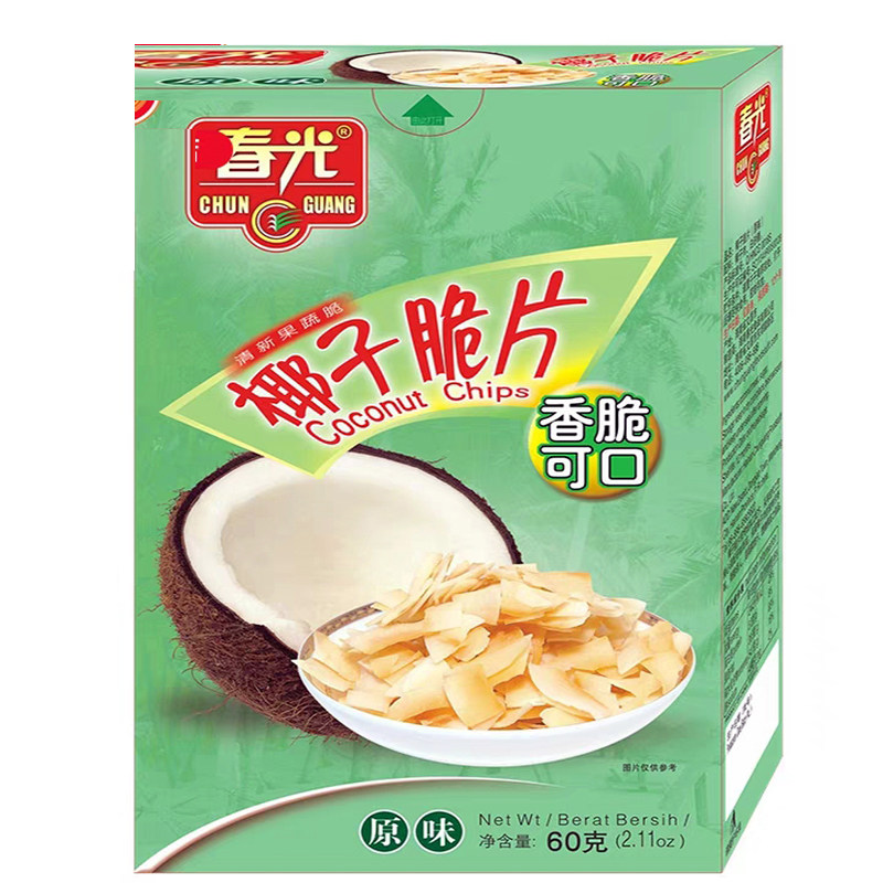 春光椰子脆片60克x5海南特产