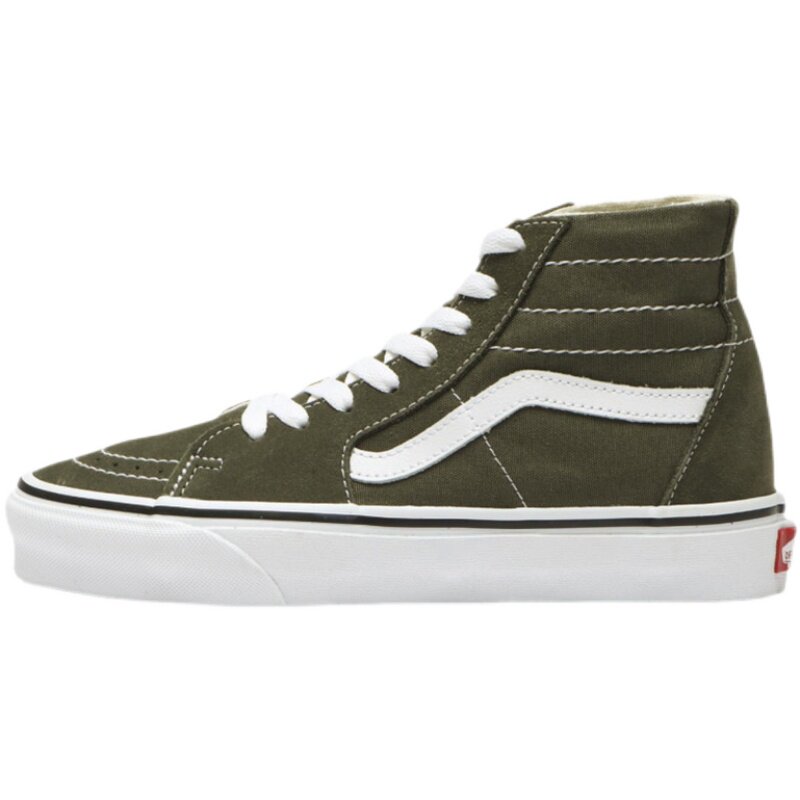 VANS军绿色灰色高帮经典帆布板鞋
