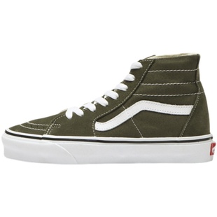VANS 范斯 Sk8 Hi 军绿色灰色高帮经典休闲帆布板鞋 VN0A4U160FI