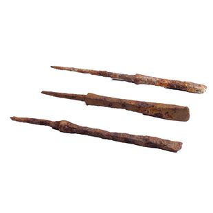 高古箭头铁箭簇辽金时期天然铁箭头老兵器古箭头箭簇摆件科普教学