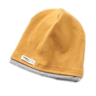 儿童红帽子男童防寒堆堆帽女宝宝纯棉无骨秋款小孩冬天洋气套头帽