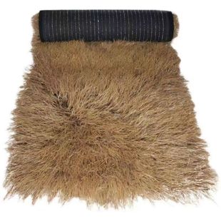 仿真茅草屋顶人造塑料稻草景区民宿木屋装饰假毛草棚屋檐防火阻燃