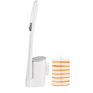 妙洁易净抛一次性马桶刷1套家用无死角挂墙式刷子含7片替换刷头