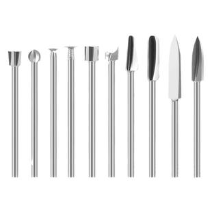 电动白钢雕刻刀木雕根雕铣刀刀头木工磨头磨针牙机雕刻镂空刀具