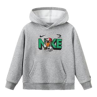 Nike 3brand男女童加绒卫衣2025冬季新品童装儿童运动上衣长袖潮