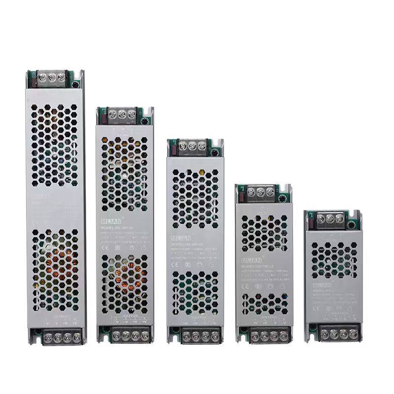 LED低压灯带电源12v 24v超薄防反接灯箱广告长条静音变压器