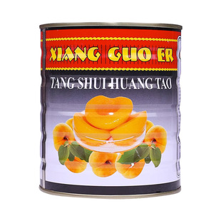 香果儿黄桃罐头 蛋挞蛋糕披萨水果罐头黄桃热带820g 烘焙原料