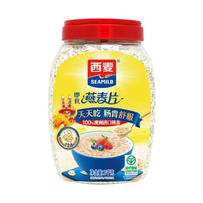 西麦牛奶麦片有机麦片奇亚籽混合燕麦片营养早餐冲饮西麦燕麦片