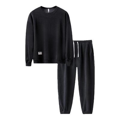 大码长袖休闲运动套装秋冬季男装