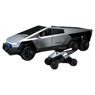 儿童玩具特斯拉皮卡合金仿真声光滑行运输车油罐车大巴车消防车模