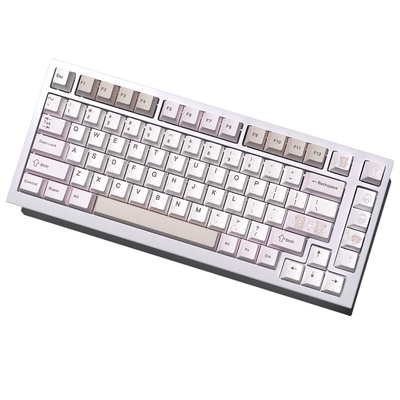 小熊茶话会键帽热升华原厂粉色