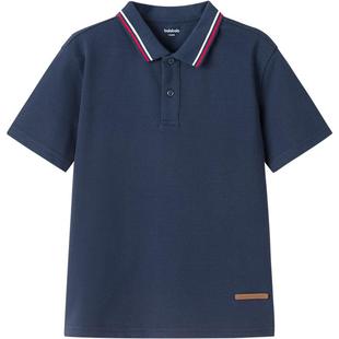 巴拉巴拉男童短袖polo衫中大童宝宝t恤夏装新款童装儿童白色上衣