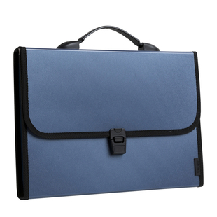 得力文件袋高中生试卷收纳袋卷子资料册风琴包商务大容量文件夹A4多口袋档案收纳盒手提式资料收纳袋办公用品