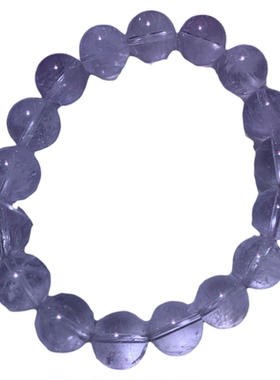 天然紫兔毛水晶手链转运手串