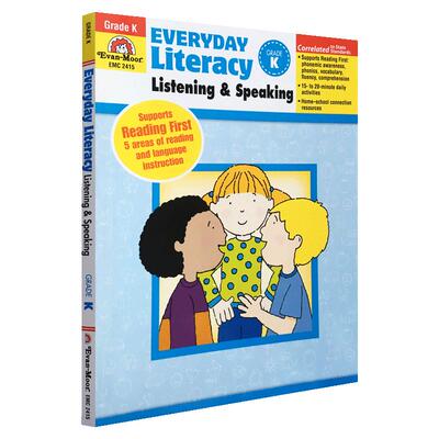 Evan-Moor Everyday Literacy Listening And Speaking Grade K TE 小学者的每日课堂系列 聆听与表达 幼儿园大班 完整版