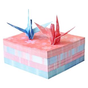 夜光折纸透明双面手工制作专用纸正方形叠千纸鹤折叠纸大号学生闪光纸卡纸彩色荧光折纸幼儿园儿童制作材料